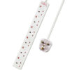 6 Gang Individually Switched Surge-Protected Extension Lead 1m
