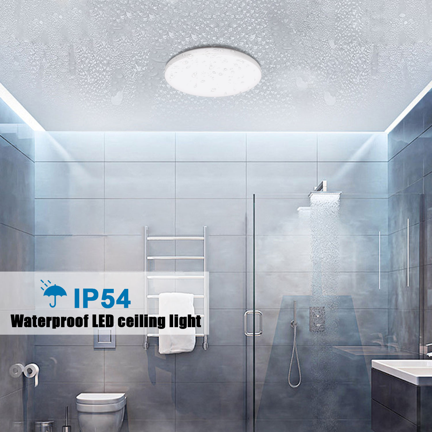 Toilet led deals ceiling lights